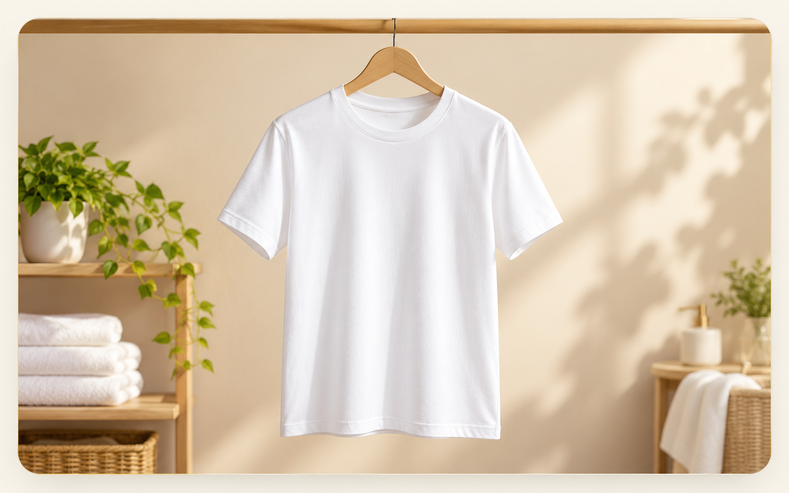 Camisa blanca limpia e impecable después del lavado en Lux Clean